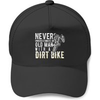 Never Underestimate An Old Man With A Dirt Bike - Motocross Cap — Baseball Cap