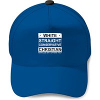 Casquette blanche droite chrétienne conservatrice — Casquette de baseball