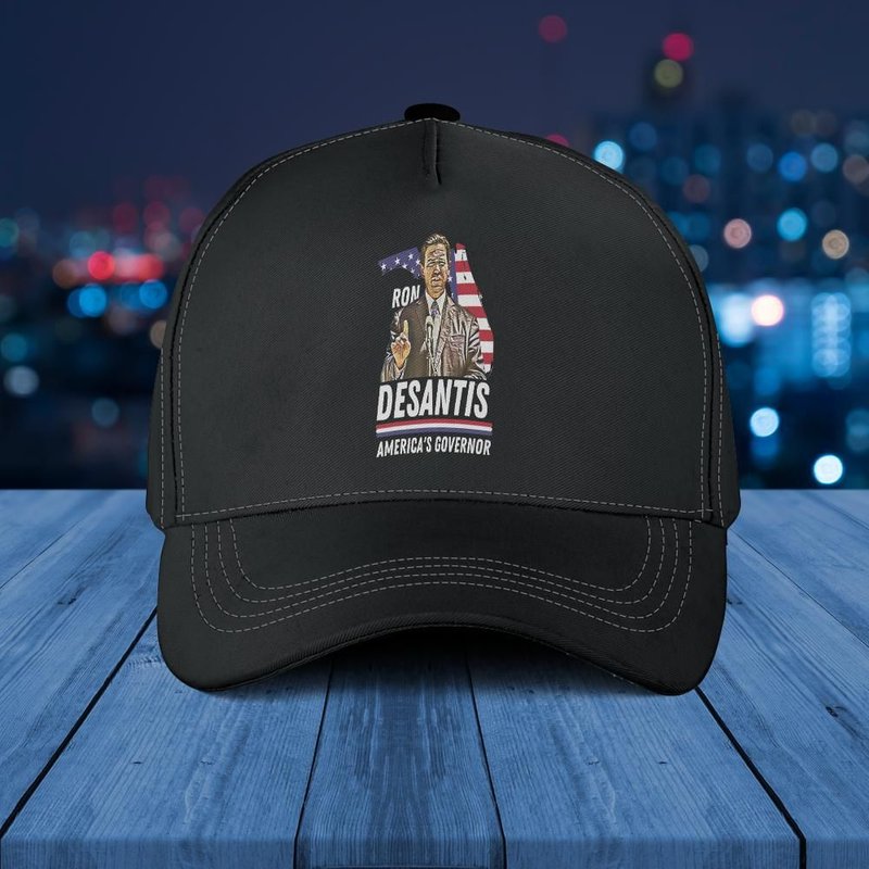 Ron Desantis Florida Us Flag Trucker Hat — Baseball Cap