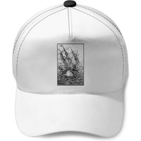 Casquette de baseball géante avec pieuvre et navire pirate Kraken — Casquette de baseball