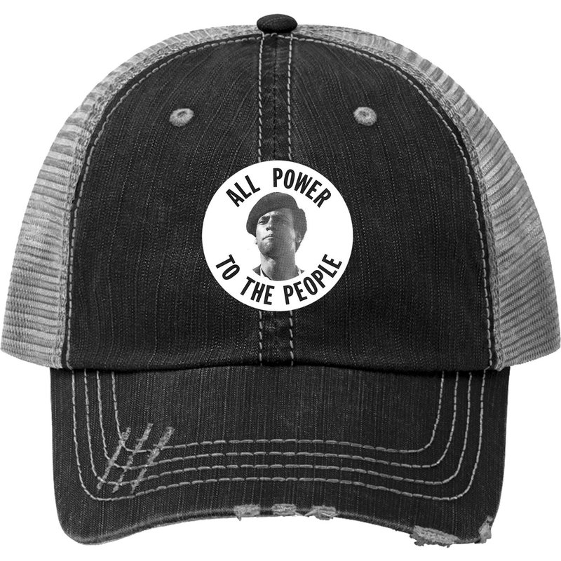 Huey Newton All Power To The People Casquette Trucker Histoire Noire — Casquette de baseball