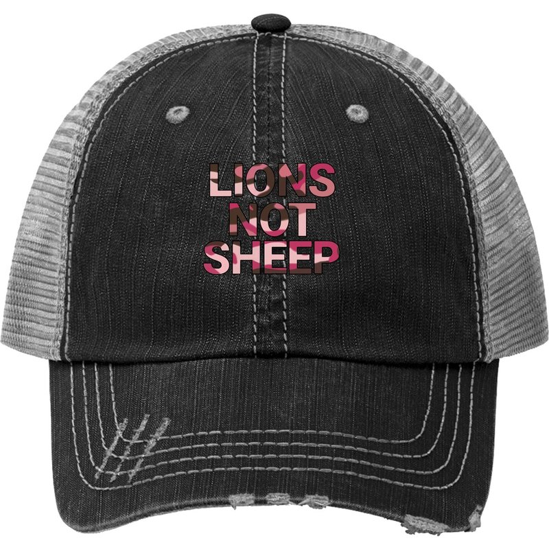 Casquette Trucker à Imprimé Graphique Lions Not Sheep