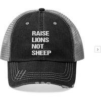 Casquette Trucker Raise Lions Not Sheep — Casquette de baseball