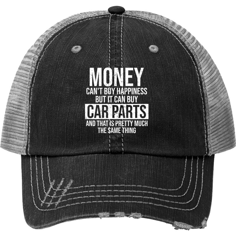 Funny Car Guy Hat - Can Buy Car Parts Design — Baseball Cap