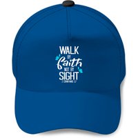 2 Corinthians 5:7 Walk By Faith Not By Sight Baseball Cap — Baseball Cap