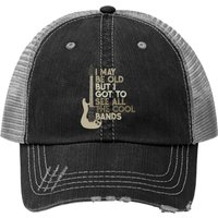 Vintage I May Be Old Trucker Hat — Baseball Cap