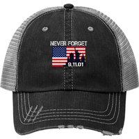 Chapeau Trucker Vintage Never Forget Patriotic 911 — Casquette de baseball