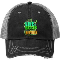 Chapeau Trucker Leopard Gecko - Life Is Better With Reptiles