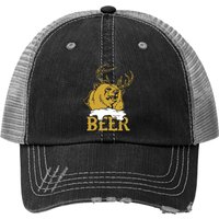 Casquette Trucker Imprimé Cerf Bière Ours