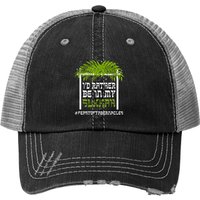 Je Préférerais Être Dans Ma Souccah Sukkot Tabernacles Feast Trucker Hat