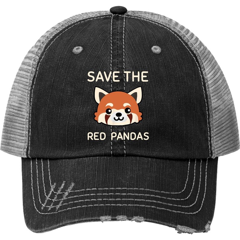 Red Panda Trucker Hat — Baseball Cap