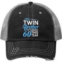 Cadeaux d'anniversaire 60 ans pour jumeaux - Casquette Trucker — Casquette de baseball
