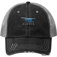 Chapeau Trucker Alaska Sea Plane Pilote de Seaplane Impression Paysage