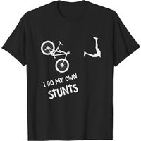 T-shirt de vélo de montagne I Do My Own Stunts - T-shirt MTB humoristique — T-shirts pour hommes