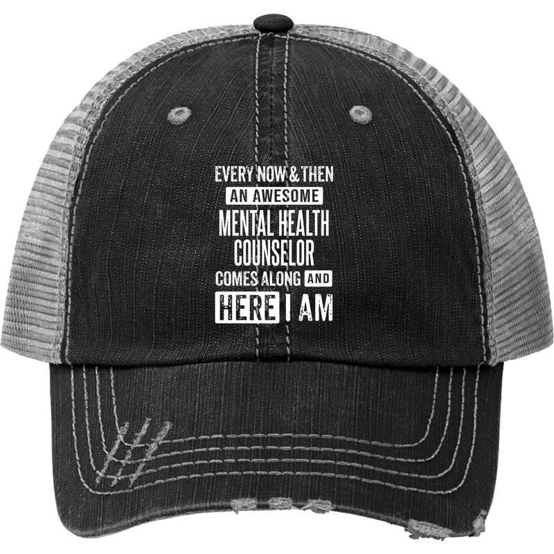 Casquette Trucker Sarcastique de Conseiller en Santé Mentale — Casquette de baseball