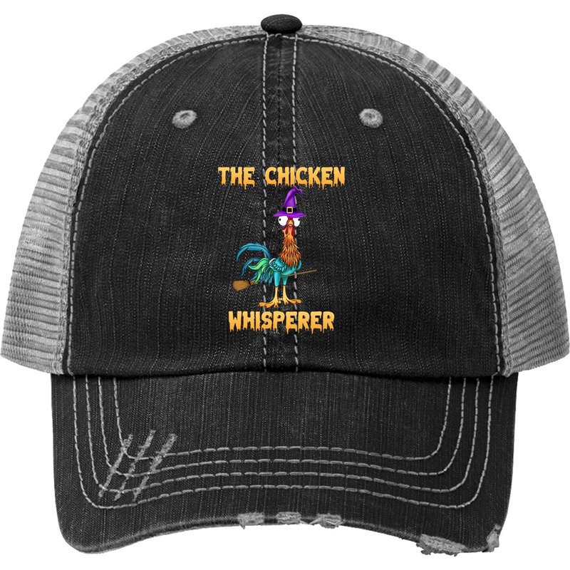 The Chicken Whisperer Hei Chapeau Trucker Imprimé Halloween