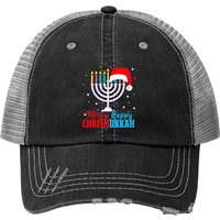 Casquette Trucker Imprimée Hanukkah Noël Chrismukkah Juif — Casquette de baseball