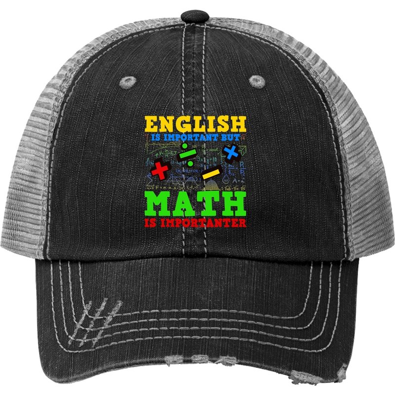 Chapeau Trucker Math Teacher Student Mathematician — Casquette de baseball