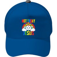 Casquette Not Today Jesus Unicorn Satan Goat Rainbow — Casquette de baseball