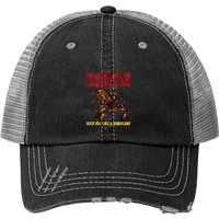 Scorpions German Rock Band Irl Black Print Trucker Hat — Baseball Cap