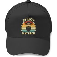 No Sheep In My Circle Funny Sarcastic Baseball Cap