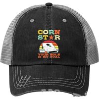 Corn Star Your Hole Is My Goal Casquette Trucker Vintage