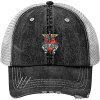 Casquette Trucker Bon Jovi Heart Noir pour Adultes — Casquette de baseball