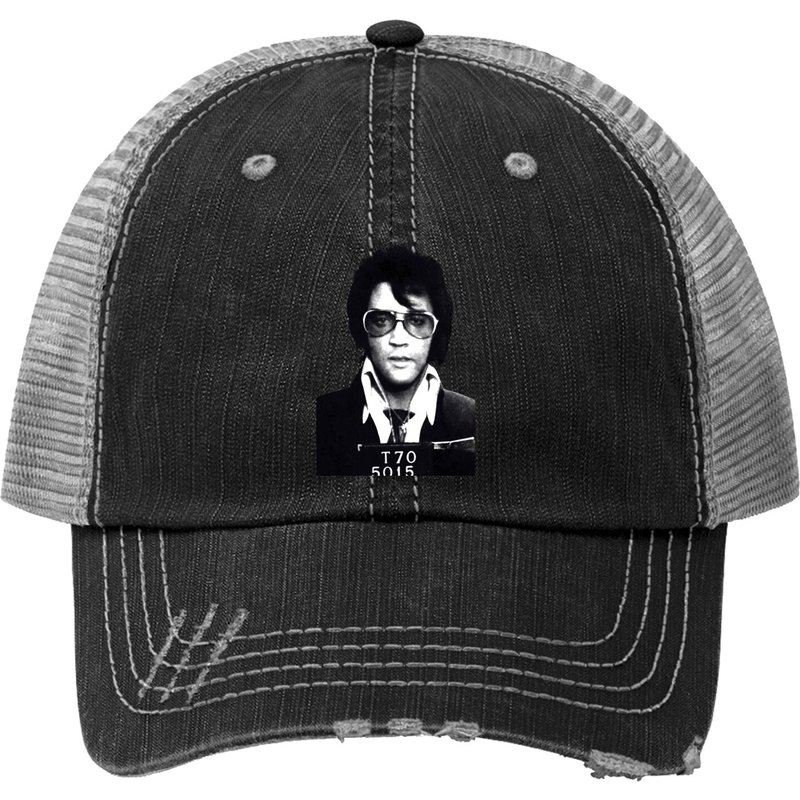 Elvis Presley King Rock N Roll Trucker Hat