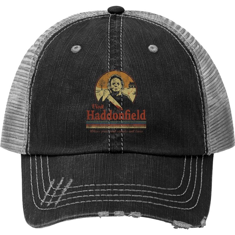 Casquette Trucker Vintage Halloween Michael Myers de Haddonfield — Casquette de baseball