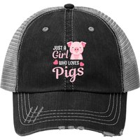 Casquette Trucker Just A Girl Who Loves Pigs — Casquette de baseball