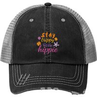 Stay Trippy Little Hippie Boho Style Trucker Hat — Baseball Cap
