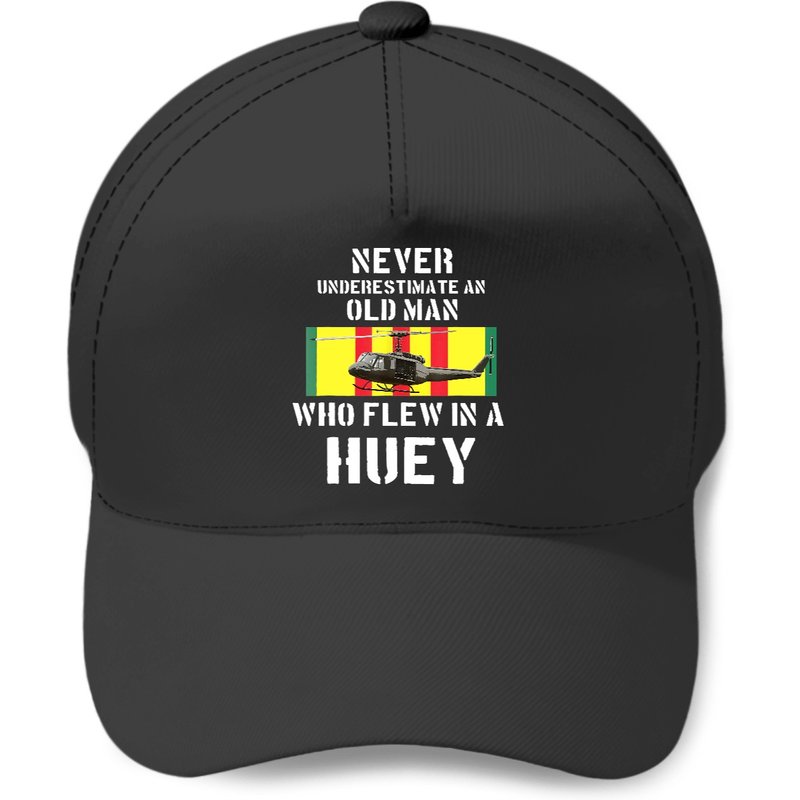 Casquette de baseball Vietnam Veteran Vet Uh-1 Huey Helicopter — Casquette de baseball