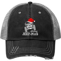 Casquette Trucker Merry Jeepmas pour Amateurs de Jeep à Noël — Casquette de baseball