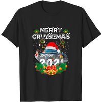 T-shirt Merry Cruisemas 2021 Noël Père Noël Renne Croisière — T-shirts pour hommes