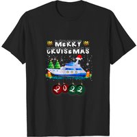 T-shirt de Noël Merry Cruisemas 2022 pour hommes avec Santa et renne — T-shirts pour hommes