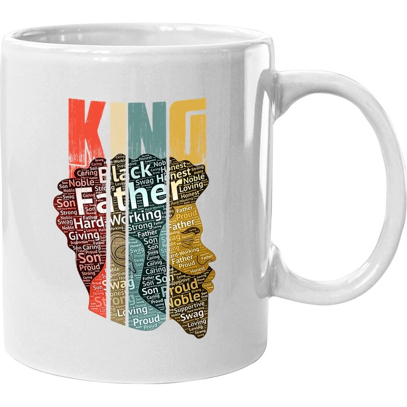 Mug Black Father Strong Black King Coffee — Tasses et gobelets