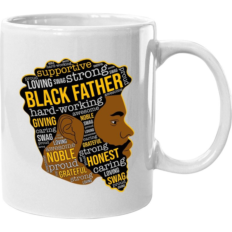 Black Father King Afro African Man Coffee Mug — Mugs & Tumblers