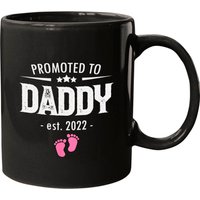 Mug Promoted To Daddy 2022 pour futurs papas