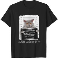 T-shirt pour hommes Catnip Made Me Do It pour les amoureux des chats
