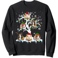 Sweatshirt pour Unisexe avec Cochon d'Inde sur Arbre de Noël — Sweats à capuche pour hommes