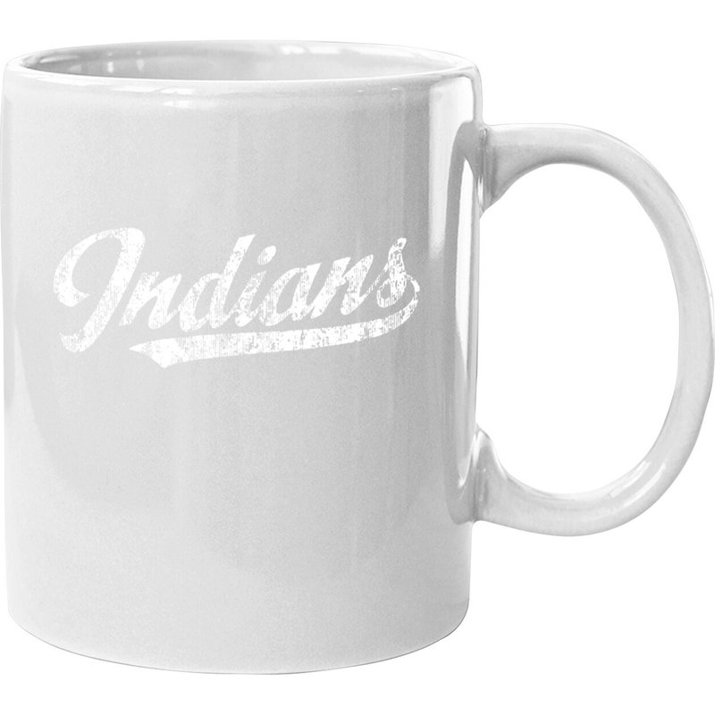 Indians Mascot Coffee Mug Vintage Sports Design — Mugs & Tumblers