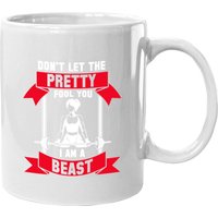 Mug en céramique Citation d'entraînement en musculation — Tasses et gobelets