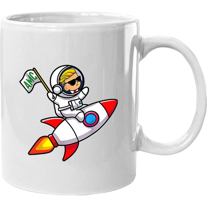 Thank You AMC Stonk To The Moon WSB Stock Market Coffee Mug — Mugs & Tumblers
