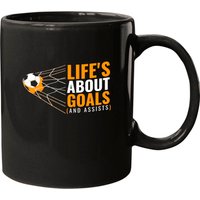 Mug de Soccer pour Garçons - La Vie, C'est des Objectifs
