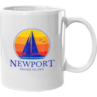 Mug à café Vintage Newport Rhode Island Sailing