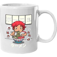 Mug Racoffee Ponyo Poisson Rouge - Mug en Céramique Personnalisable