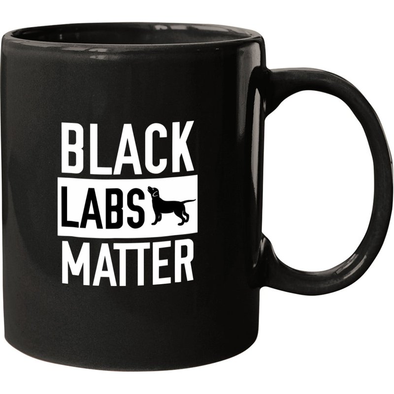 Black Labs Matter Dog Coffee Mug for Labrador Retrievers — Mugs & Tumblers