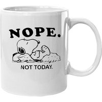 Snoopy Nope Not Today Ceramic Coffee Mug — Mugs & Tumblers