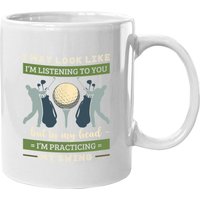 Je Peux Avoir L'air D'écouter Tasse de Golf — Tasses et gobelets