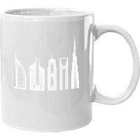 Mug en céramique typographique de la skyline de Dubaï — Tasses et gobelets